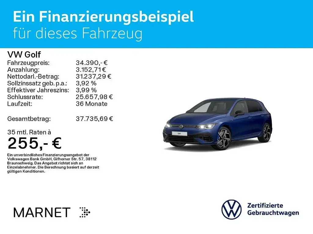 Occasion VW Golf VIII Style 320 ch (235 kW) 2022 Bleue Berline