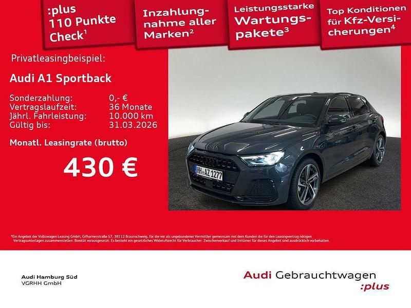 Gebraucht Audi A1 Sportback Advanced Plus 150 PS (110 kW) 2025 Manhattangrau metallic Kleinwagen