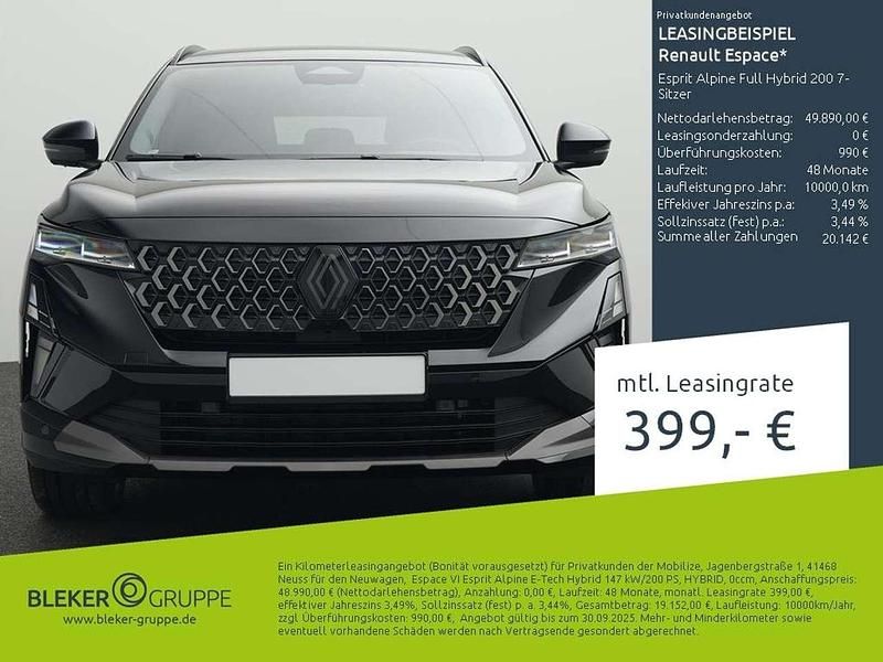 Schwarz Neu 2025 Renault Espace Esprit Alpine Van / Kleinbus | 45.840 € (Fairer Preis) - Bild 1/3