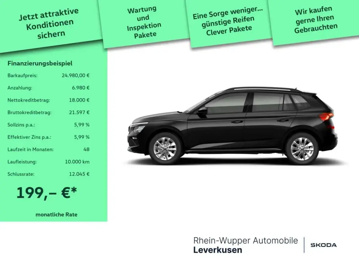 Gebraucht Skoda Kamiq Selection 116 PS (85 kW) 2026 Blackmagic SUV