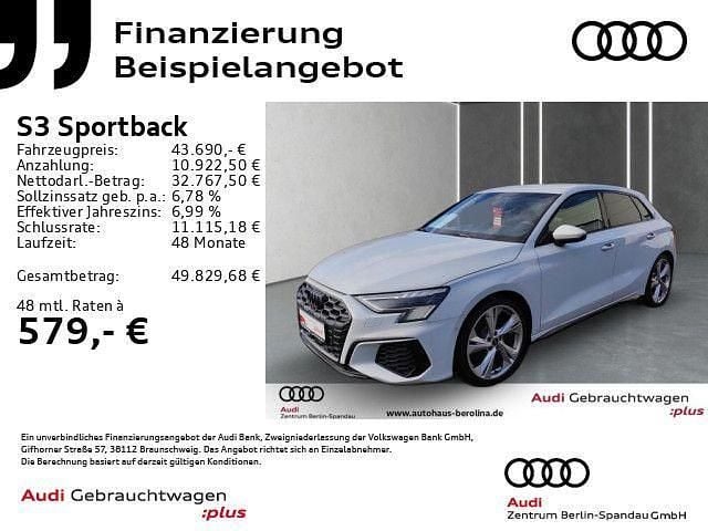 Weiß Neu 2024 Audi S3 Sport Limousine | 43.690 € (Guter Preis) - Bild 1/4