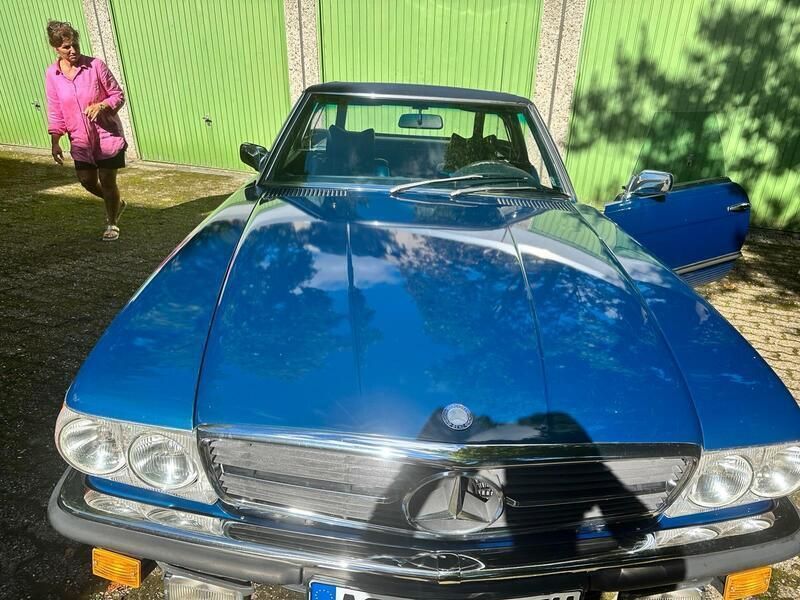 Blau Gebraucht 1975 Mercedes SL450 Cabrio | 22.450 € - Bild 1/4