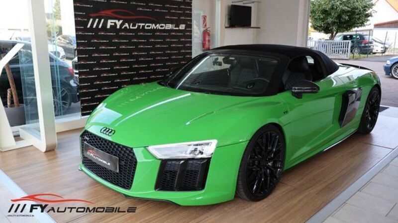Grün Gebraucht 2018 Audi R8 Spyder Sport Cabrio | 120.999 € (Superpreis) - Bild 1/4