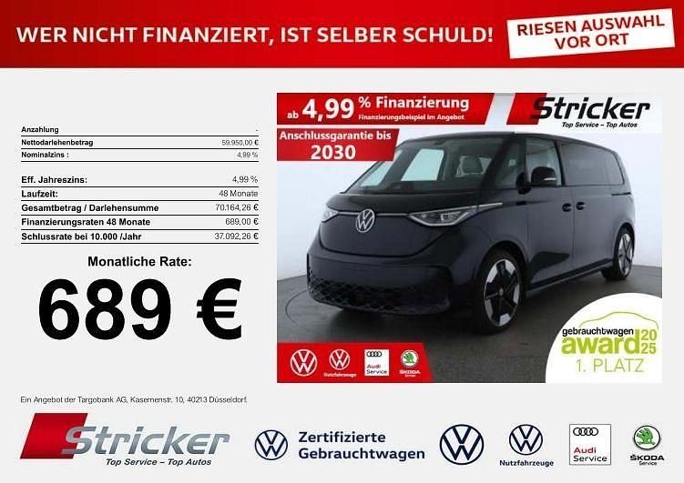 Deep black perleffekt Gebraucht 2025 VW ID. Buzz Pro Van / Kleinbus | 59.949 € (Superpreis) - Bild 1/3