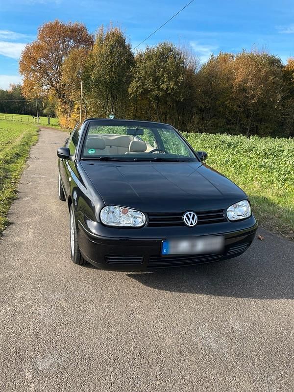 Schwarz Gebraucht 2000 VW Golf Cabriolet Highline Cabrio | 5.500 € (Teuer) - Bild 1/4