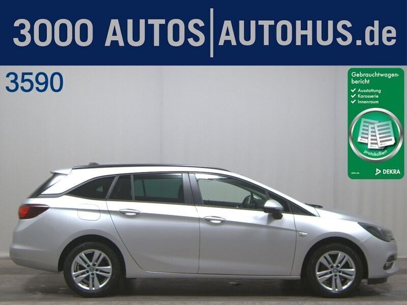 Silber Gebraucht 2020 Opel Astra Edition Kombi | 7.880 € (Superpreis) - Bild 1/4