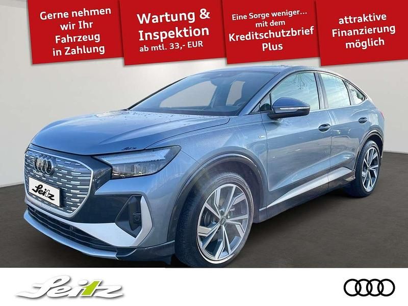Geysirblau metallic Gebraucht 2022 Audi Q4 Sportback e-tron Comfort SUV | 25.390 € (Fairer Preis) - Bild 1/4