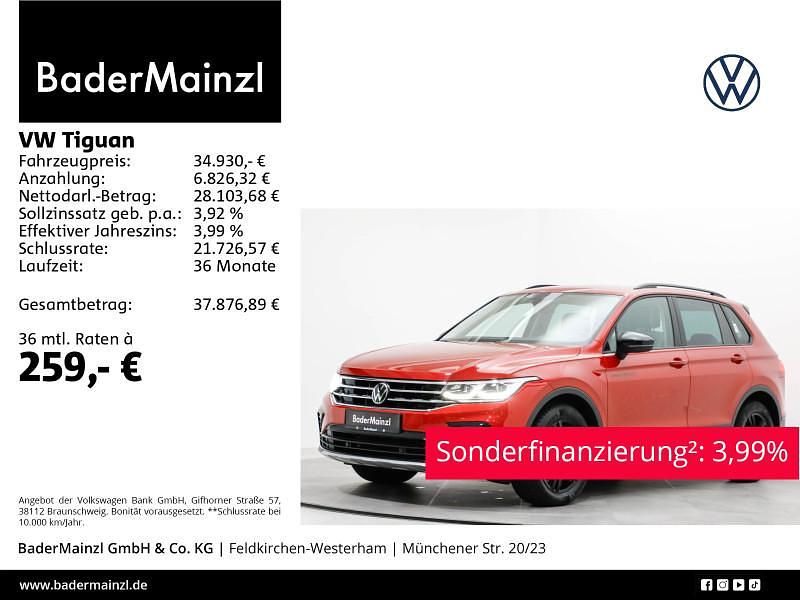 Rot Gebraucht 2022 VW Tiguan Sport SUV | 33.830 € (Fairer Preis) - Bild 1/3