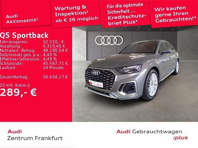 Chronosgrau metallic Gebraucht 2024 Audi Q5 Sportback Ambiente SUV | 52.510 € (Etwas zu teuer) - Bild 1/3