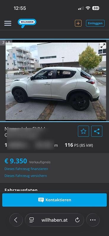 Gebraucht Nissan Juke 116 PS (85 kW) 2016 Weiß SUV