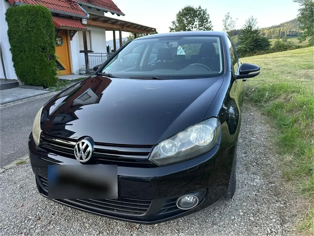 Gebraucht VW Golf VI Trendline 105 PS (77 kW) 2009 Schwarz Kleinwagen