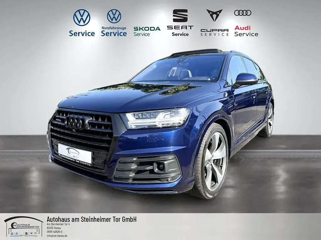 Używany Audi Q7 S-Line 272 KM (200 kW) 2018 Niebieski SUV