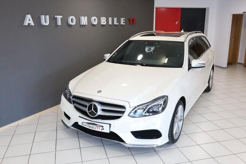 Weiß Gebraucht 2014 Mercedes E350 AMG line Kombi | 17.900 € (Guter Preis) - Bild 1/4
