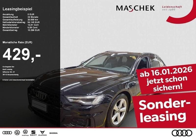 Mythosschwarz metallic Gebraucht 2025 Audi A6 S-Line Kombi | 53.840 € (Superpreis) - Bild 1/4