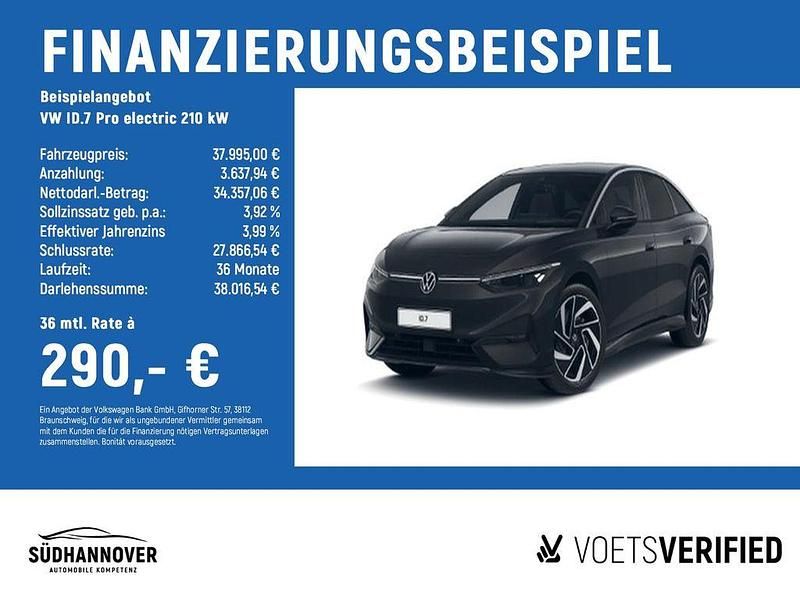 Gebraucht VW ID.7 Pro 210 kW (286 PS) 2024 Schwarz Limousine
