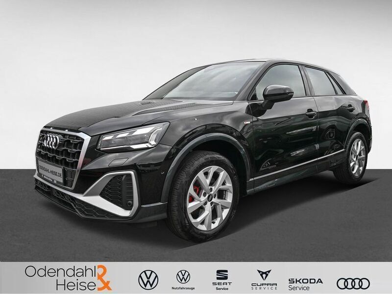 Mythosschwarz (metallic) Gebraucht 2021 Audi Q2 S-Line SUV | 24.980 € (Superpreis) - Bild 1/4