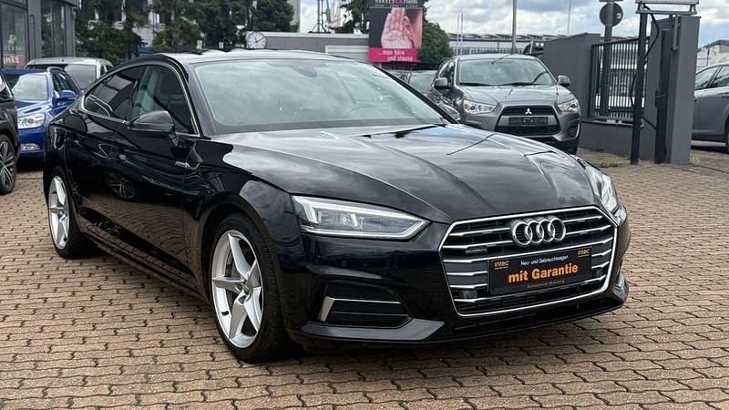 Schwarz Gebraucht 2019 Audi A5 Sportback S-Line Limousine | 23.999 € (Superpreis) - Bild 1/4