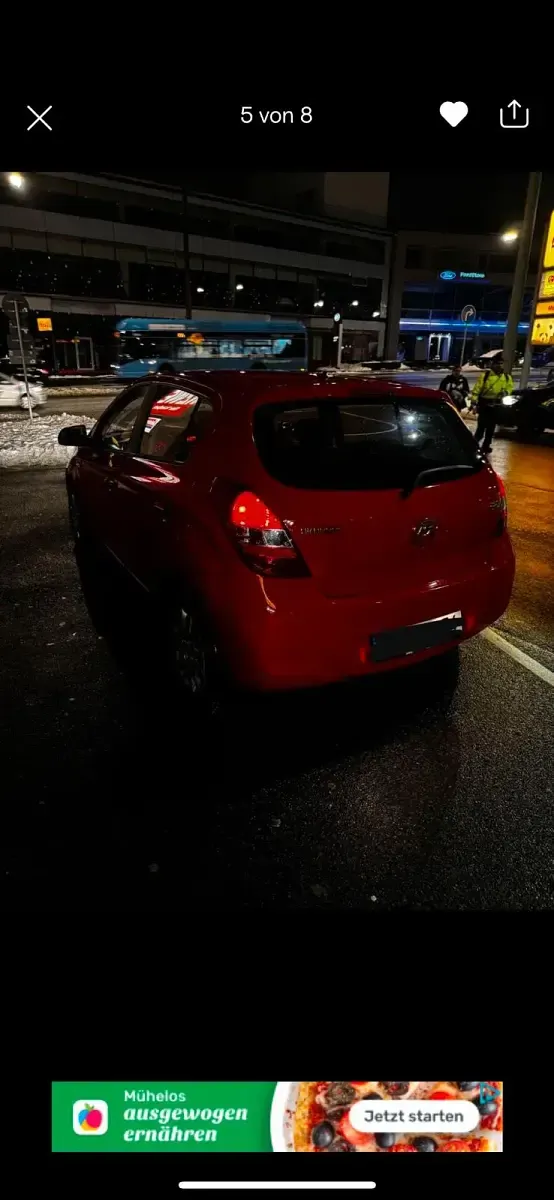 Gebraucht Hyundai i20 77 PS (56 kW) 2008 Rot Kleinwagen