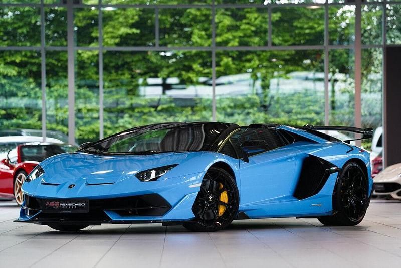 Blau Gebraucht 2021 Lamborghini Aventador Cabrio | 639.900 € - Bild 1/4