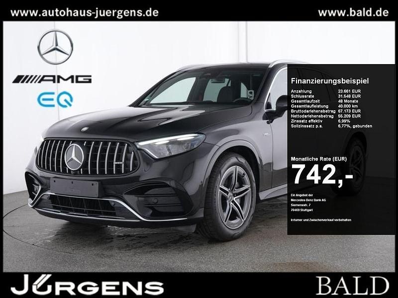 Schwarz obsidianschwarz metall Gebraucht 2025 Mercedes GLC43 AMG AMG SUV | 78.870 € - Bild 1/4