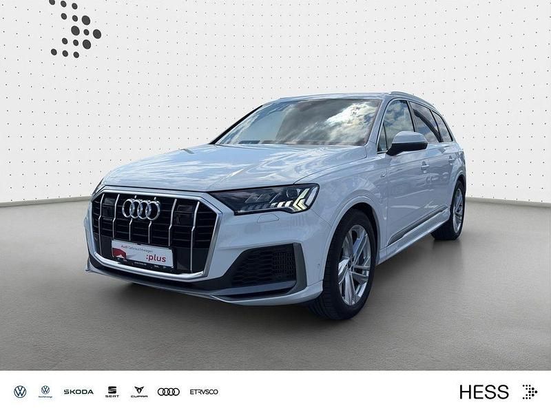 Gletscherweiß metallic Gebraucht 2021 Audi Q7 S-Line SUV | 57.985 € (Fairer Preis) - Bild 1/4