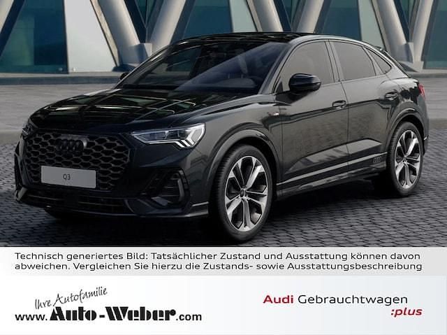 Mythosschwarz metallic Gebraucht 2024 Audi Q3 Sportback S-Line SUV | 46.970 € (Teuer) - Bild 1/2