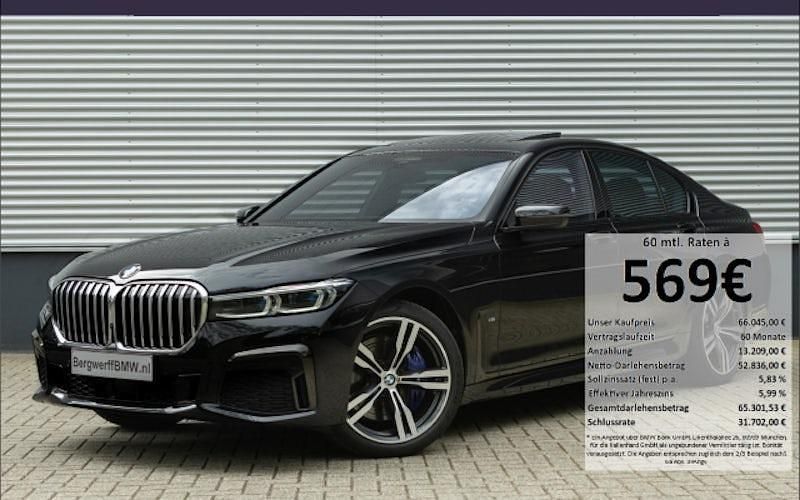 Schwarz Gebraucht 2021 BMW 740 M Sport Limousine | 66.045 € (Teuer) - Bild 1/4