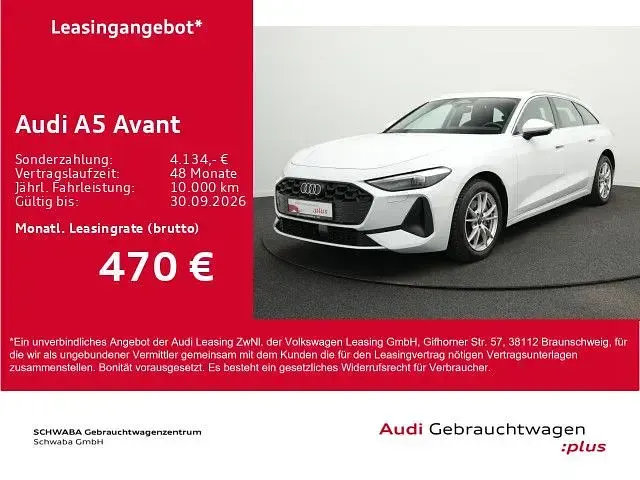 Gebraucht Audi A5 Sport 204 PS (150 kW) 2025 Gletscherweiß metallic Kombi