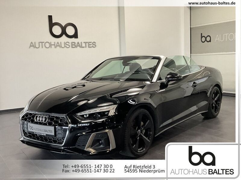 Mythosschwarz Gebraucht 2023 Audi A5 Cabriolet S-Line Cabrio | 44.850 € (Fairer Preis) - Bild 1/4