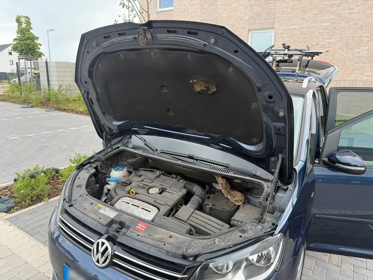 Gebraucht VW Touran Cup 140 PS (102 kW) 2014 Blau Van / Kleinbus