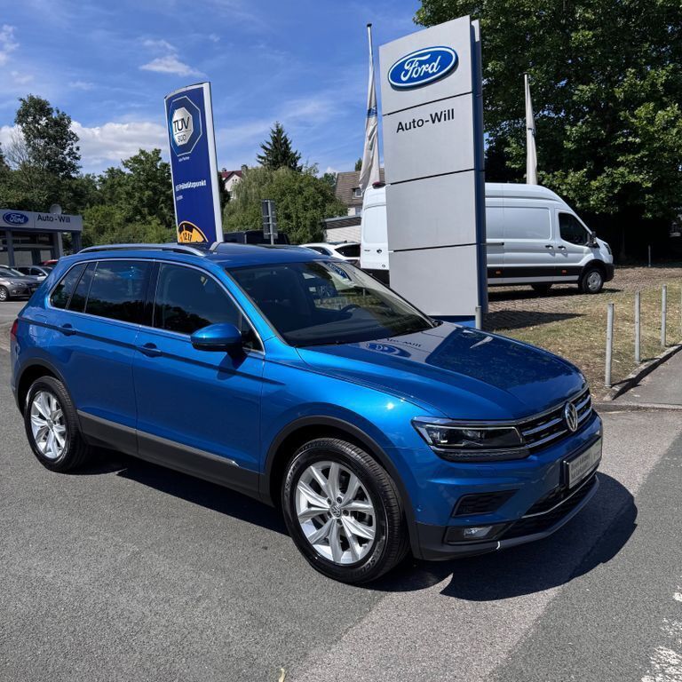 Carribean blue Gebraucht 2017 VW Tiguan Highline SUV | 26.987 € (Fairer Preis) - Bild 1/4