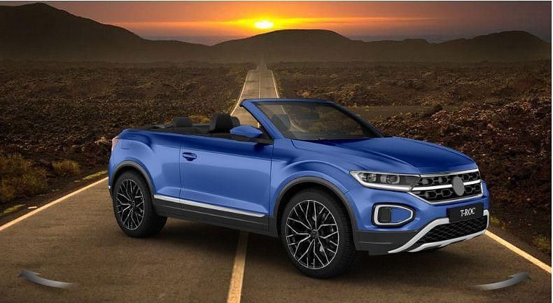 Gebraucht VW T-Roc Cabriolet Style 150 PS (110 kW) 2024 Blau Cabrio