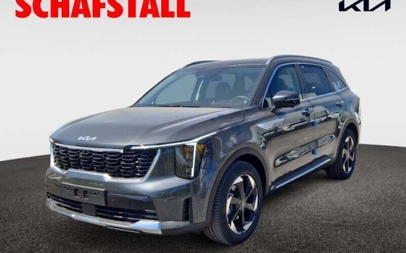 Grau (interstellar grey) Neu 2025 Kia Sorento Platinum SUV | 53.126 € (Superpreis) - Bild 1/2