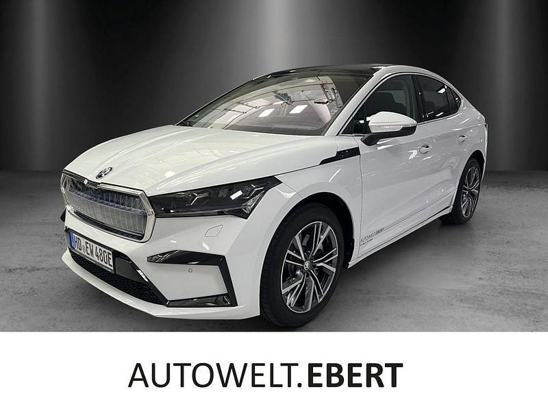 Weiß Gebraucht 2024 Skoda Enyaq iV SUV | 51.980 € - Bild 1/4