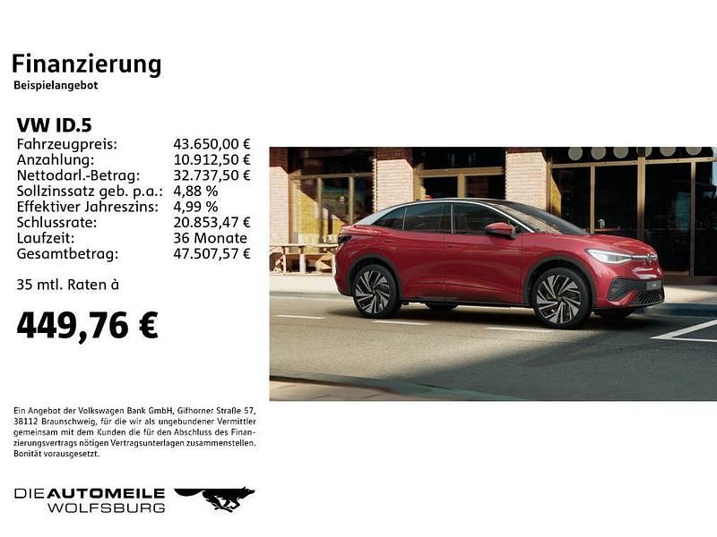 Kings red metallic (metallic) Gebraucht 2024 VW ID.5 Pro SUV | 43.350 € (Etwas zu teuer) - Bild 1/3
