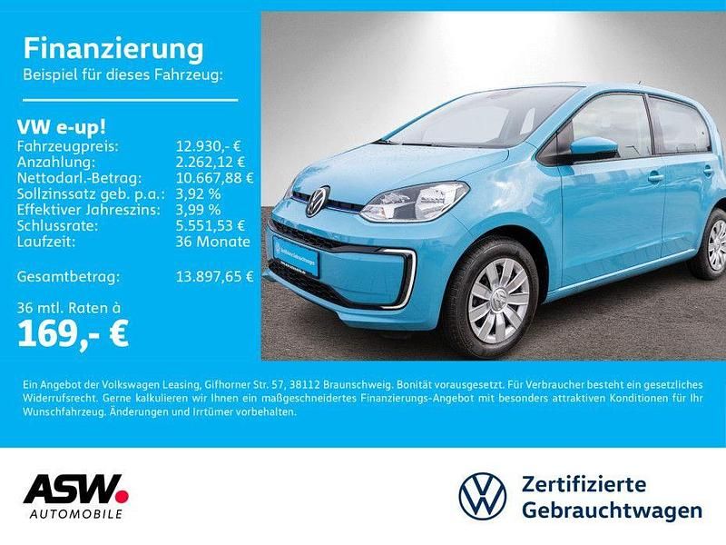 Gebraucht VW e-up! move up! 61 kW (83 PS) 2021 Teal blue Kleinwagen