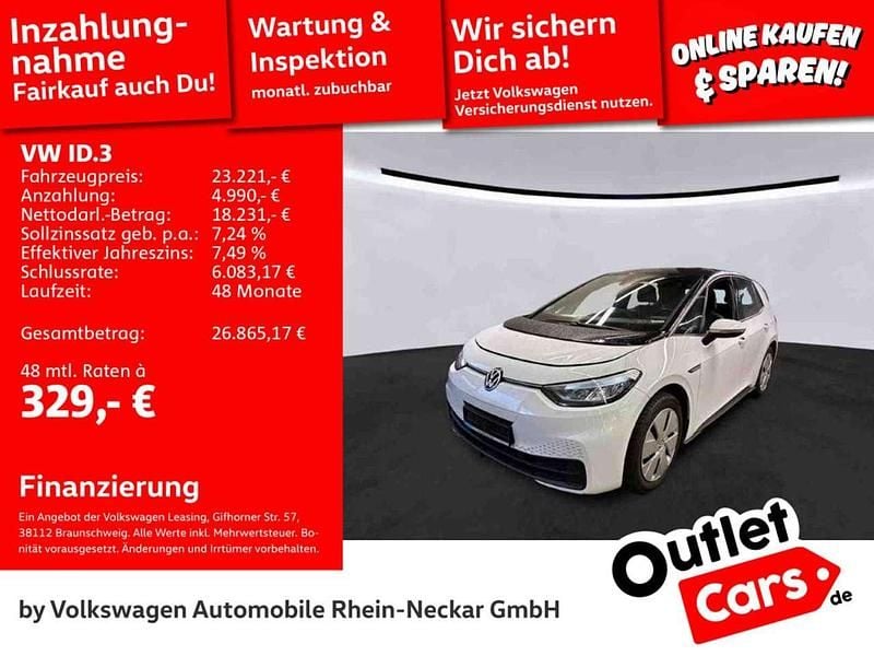 Gebraucht VW ID.3 Pro Performance 150 kW (204 PS) 2023 Gletscherweiß metallic Kleinwagen