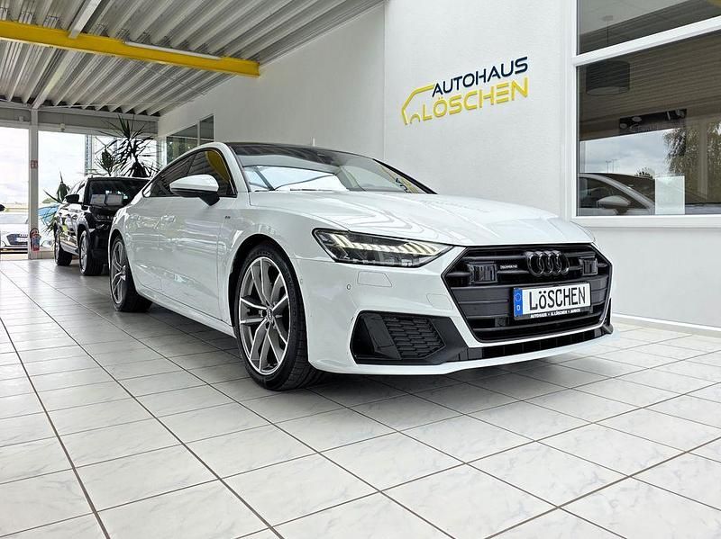 Weiß Gebraucht 2023 Audi A7 Sportback S-Line Kleinwagen | 63.990 € - Bild 1/4