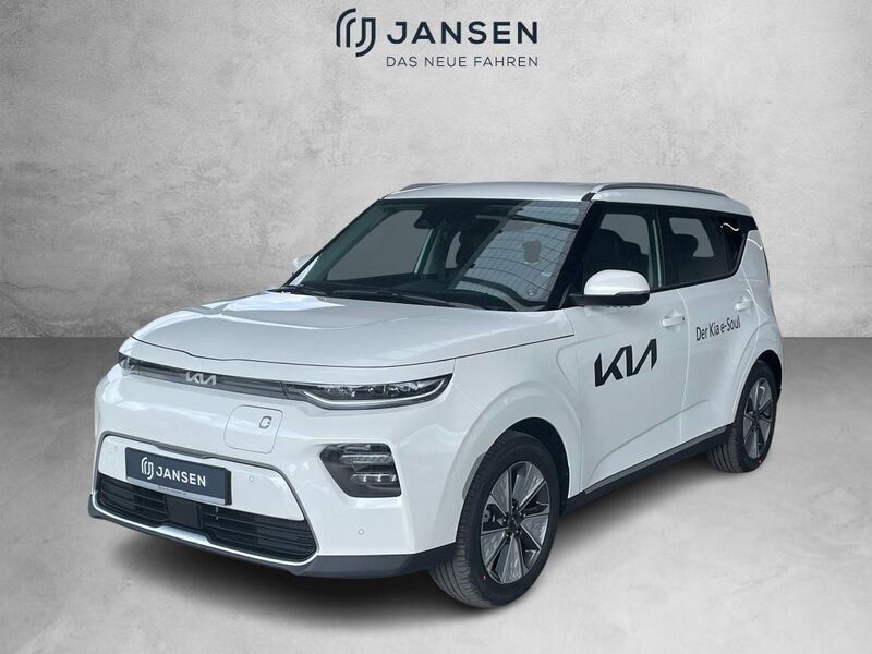 Weiss Gebraucht 2023 Kia Soul EV Inspiration SUV | 29.850 € (Fairer Preis) - Bild 1/3