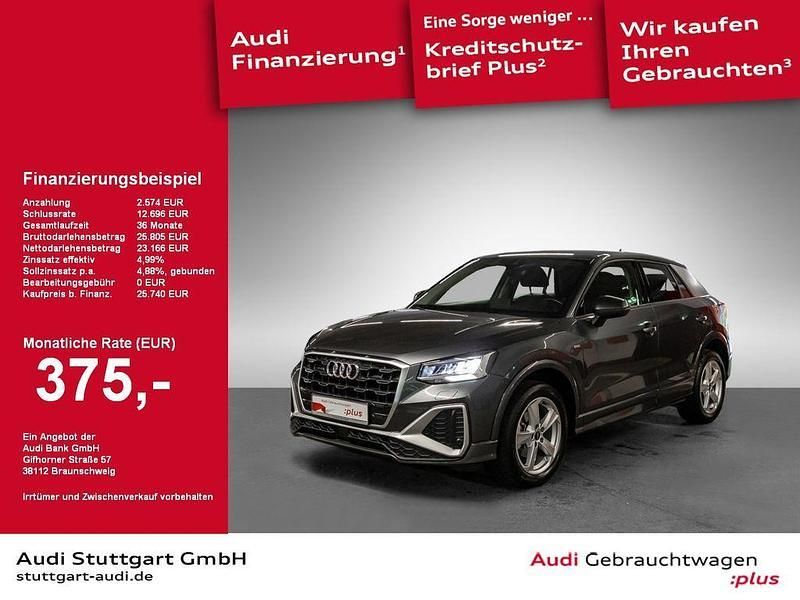Grau Gebraucht 2021 Audi Q2 S-Line SUV | 25.740 € (Guter Preis) - Bild 1/2
