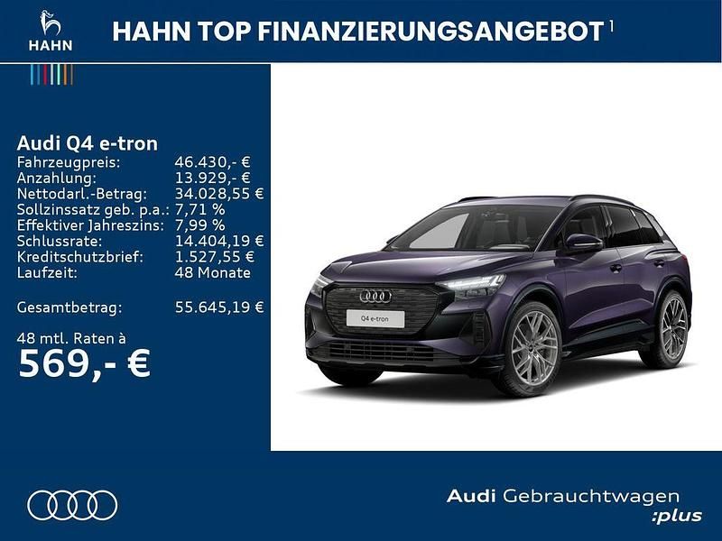 Gebraucht Audi Q4 e-tron Basis 210 kW (286 PS) 2025 Auroraviolett metallic SUV