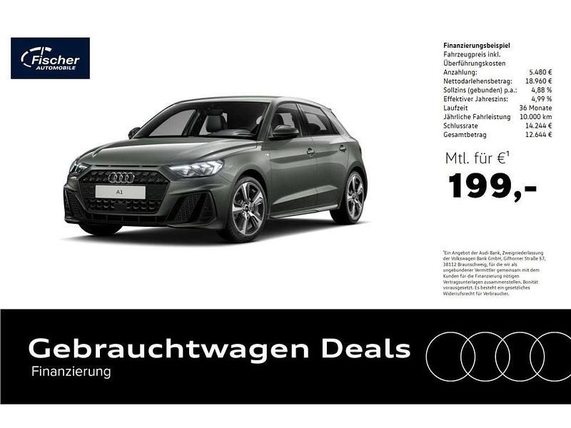 Grau Gebraucht 2023 Audi A1 Sportback S-Line Kleinwagen | 24.440 € (Fairer Preis) - Bild 1/4