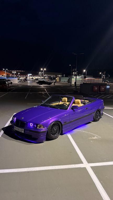 Violett Gebraucht 1994 BMW 320 Cabriolet Sport Line Cabrio | 11.000 € - Bild 1/3