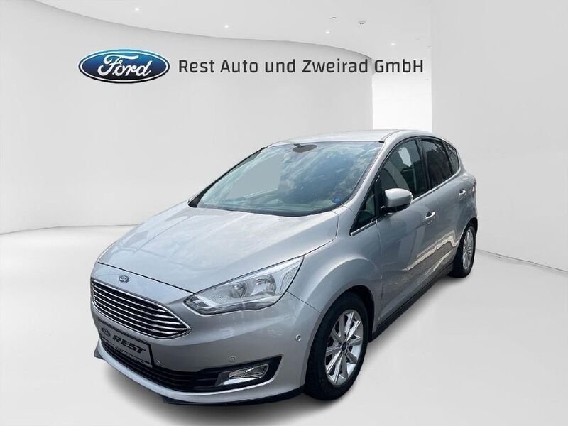Silber Gebraucht 2018 Ford C-MAX Titanium Van / Kleinbus | 12.450 € (Etwas zu teuer) - Bild 1/4