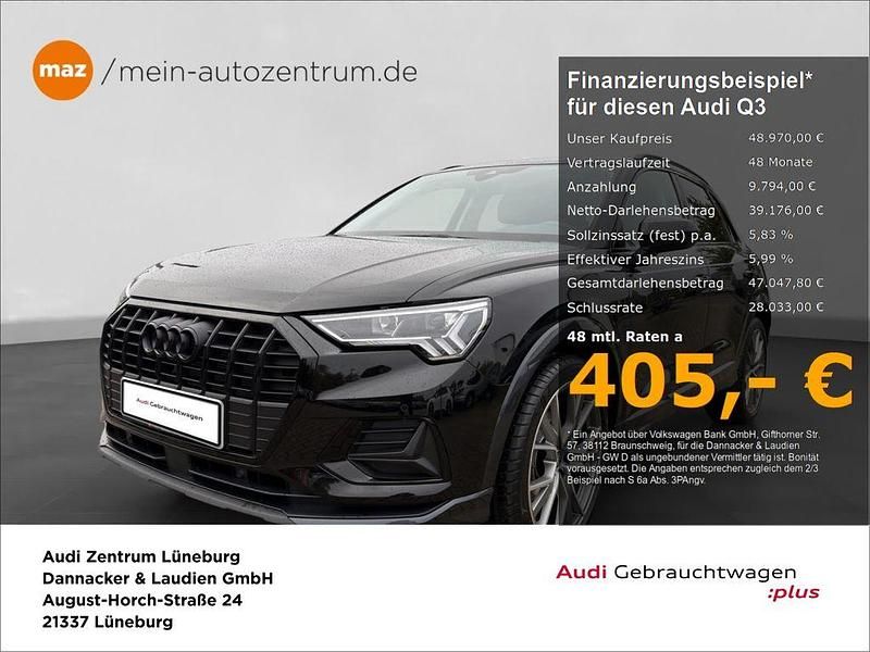 Mythosschwarz metallic Gebraucht 2025 Audi Q3 Advanced SUV | 48.970 € - Bild 1/4