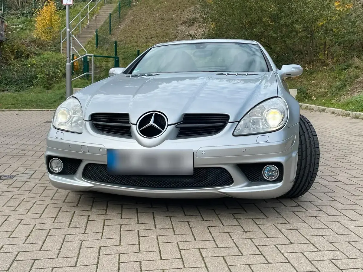 Gebraucht Mercedes SLK55 AMG AMG 360 PS (264 kW) 2005 Silber Cabrio