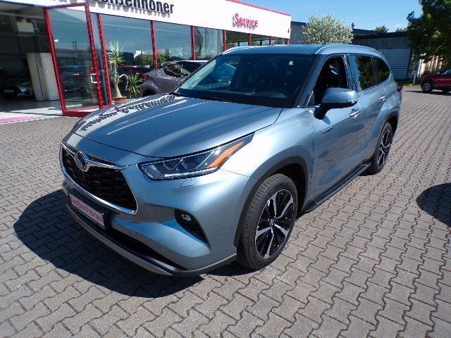 Blau Gebraucht 2021 Toyota Highlander Hybrid Luxury SUV | 49.500 € - Bild 1/4