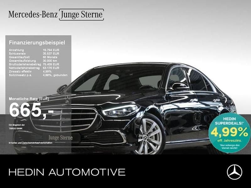 Schwarz Gebraucht 2021 Mercedes S400 Limousine | 78.870 € (Guter Preis) - Bild 1/4