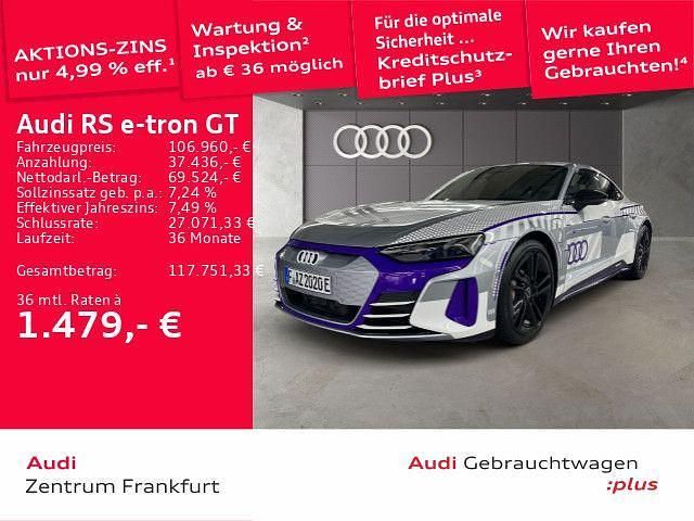 Florettsilber metallic Gebraucht 2024 Audi RS e-tron GT Ambiente Limousine | 106.960 € - Bild 1/4
