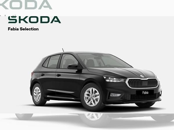 Neu Skoda Fabia Selection 80 PS (58 kW) 2025 Schwarz (schwarzmagic perleffekt) Limousine